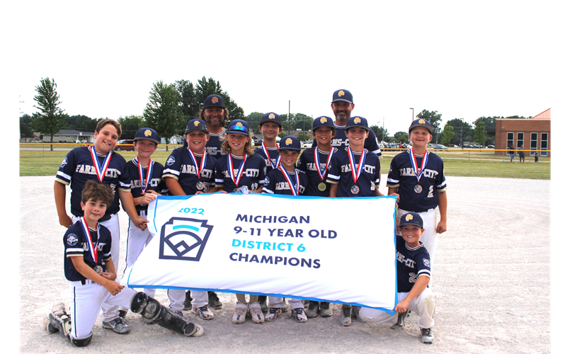 11 Year Old 2022 Little League District 6 Champions