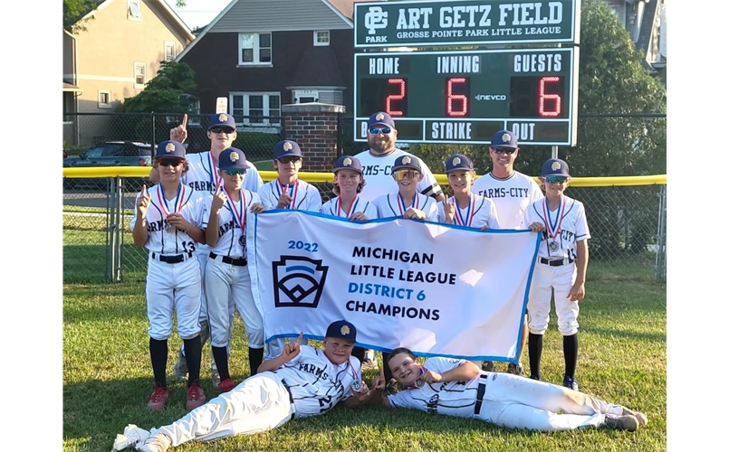 12 Year Old 2022 Little League District 6 Champions